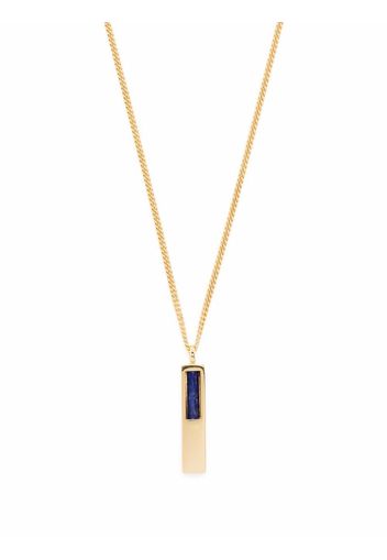 Tom Wood gold-plated silver lapis lazuli necklace - Oro