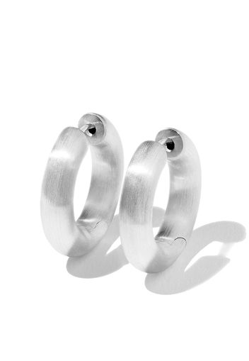 Tom Wood sterling silver chunky hoop earrings - Argento