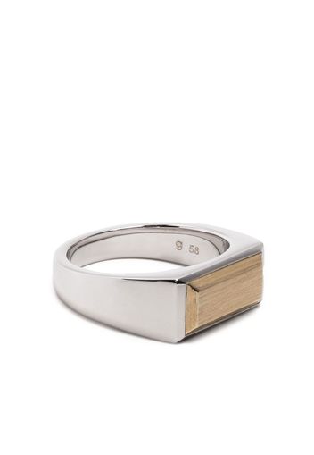 Tom Wood Peaky rectangle band ring - Argento