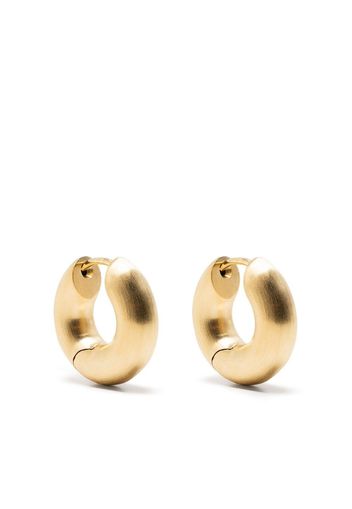 Tom Wood gold-plated small chunky hoops - Oro