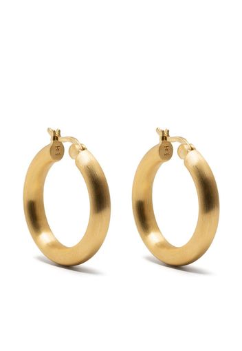 Tom Wood gold-plated tube hoops - Oro