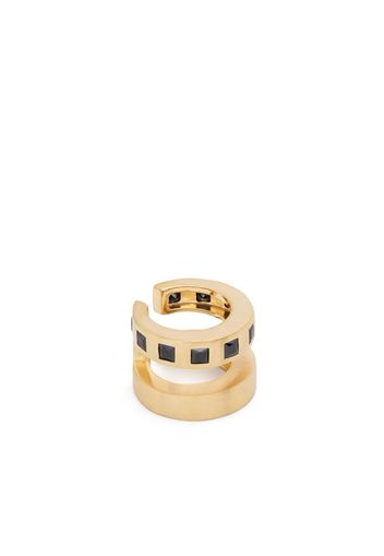 Tom Wood Orecchini Arch Zirconia Double - Oro