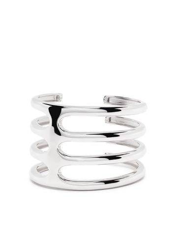 Tom Wood Cage Triple cuff bracelet - Argento