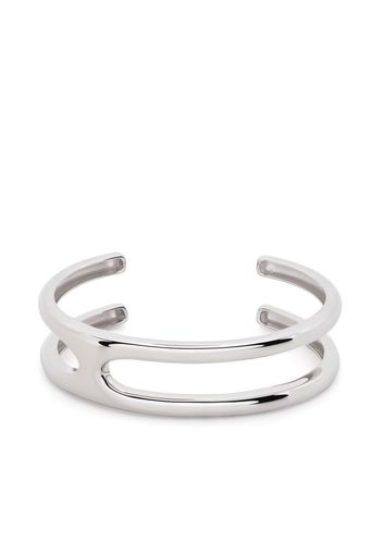 Tom Wood Cage recycled sterling silver cuff - Argento