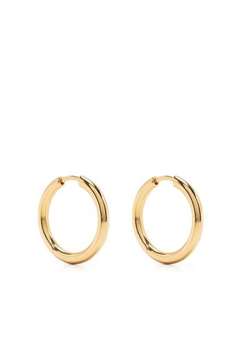 Tom Wood medium 9kt yellow gold hoop earrings - Oro