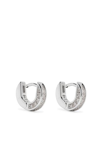 Tom Wood Orecchini Nova Huggies in argento sterling