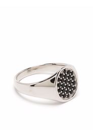 Tom Wood oval spinel signet ring - Argento