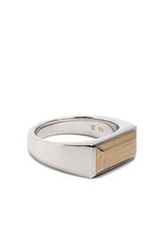 Tom Wood Peaky rectangle band ring - Argento