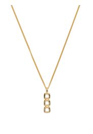 Tom Wood 9kt yellow gold open mini cushion pendant - Oro