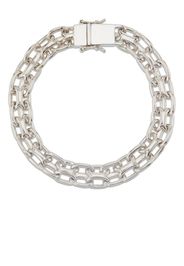 Tom Wood chain-link clasp-fastening bracelet - Argento