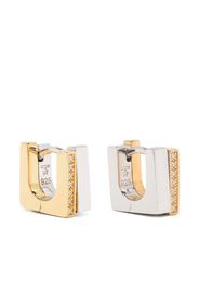 Tom Wood two tone cuff earrings - Argento