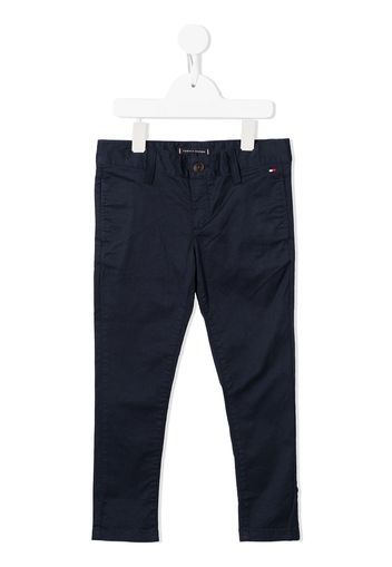 Tommy Hilfiger Junior skinny-fit stretch-cotton chinos - Blu