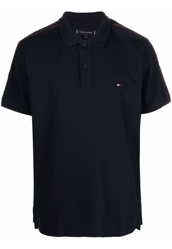 Tommy Hilfiger embroidered logo polo shirt - Blu