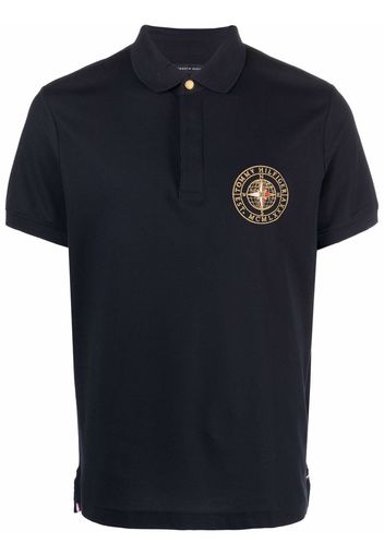 Tommy Hilfiger logo-patch polo shirt - Blu