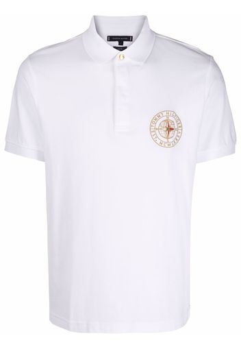 Tommy Hilfiger embroidered logo polo shirt - Bianco