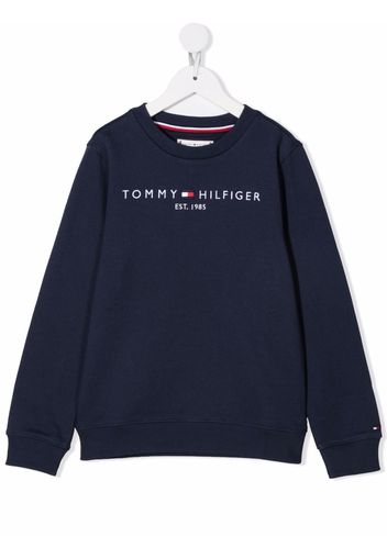 Tommy Hilfiger Junior logo lettering sweatshirt - Blu