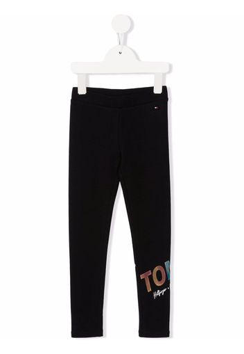 Tommy Hilfiger Junior logo-print leggings - Nero