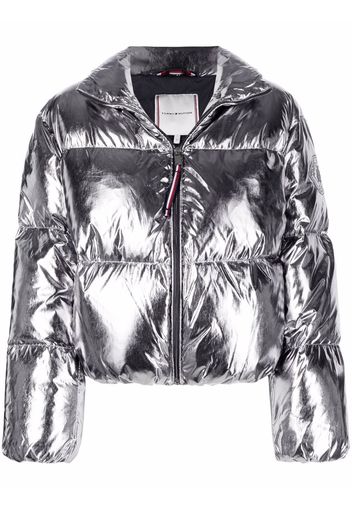 Tommy Hilfiger down-feather puffer jacket - Argento