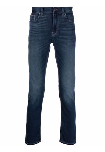 Tommy Hilfiger low-rise straight-leg denim trousers - Blu