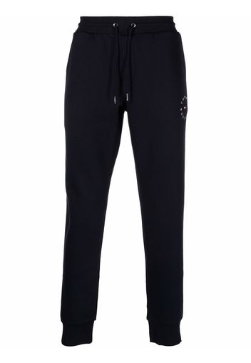 Tommy Hilfiger logo-print drawstring track pants - Blu