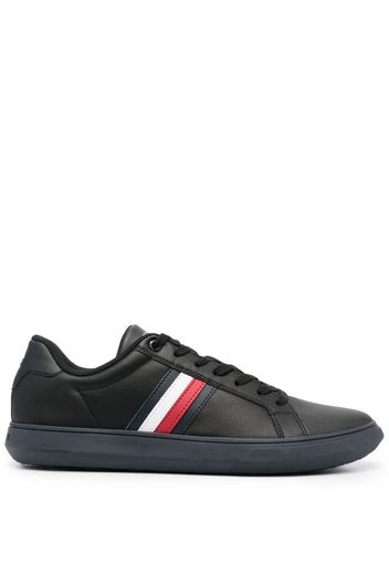 Tommy Hilfiger Corporate logo-stripe sneakers - Nero