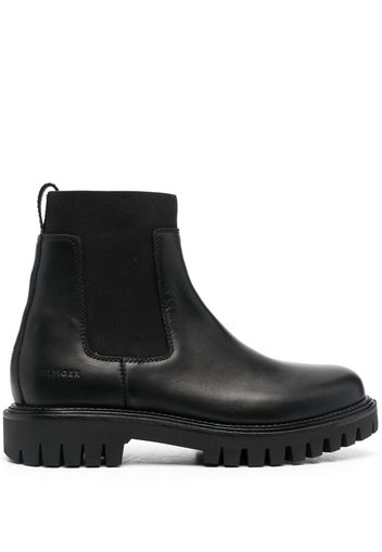 Tommy Hilfiger lug-sole leather Chelsea boots - Nero