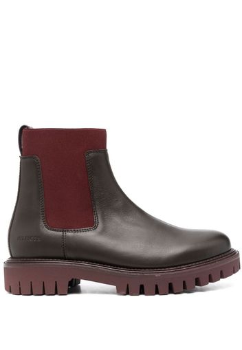 Tommy Hilfiger Premium chunky Chelsea boots - Rosso