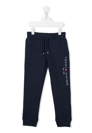 Tommy Hilfiger Junior logo-print track pants - Blu