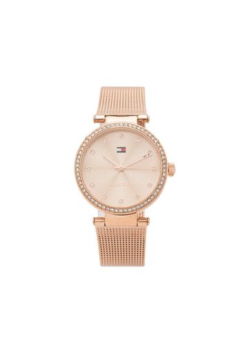 Tommy Hilfiger crystal embellished round watch - Rosa