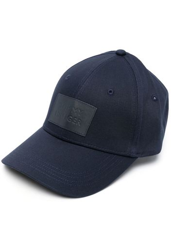 Tommy Hilfiger logo-appliquè organic cotton cap - Blu