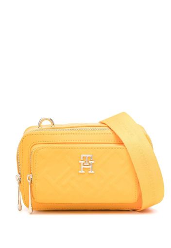 Tommy Hilfiger Borsa a tracolla con placca logo - Giallo