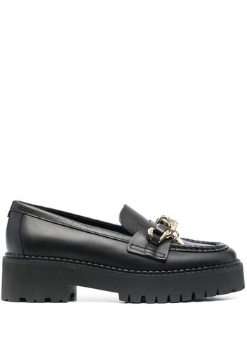 Tommy Hilfiger 50mm chain-link detail loafers - Nero