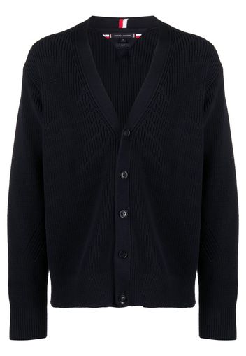 Tommy Hilfiger Cardigan chunky a coste - Blu