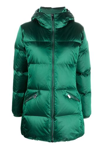 Tommy Hilfiger zip-up hooded puffer jacket - Blu