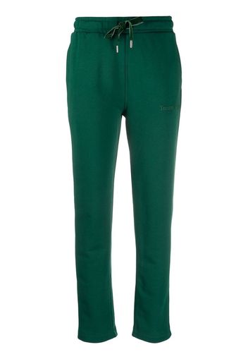 Tommy Hilfiger logo-embroidery cotton sweatpants - Verde