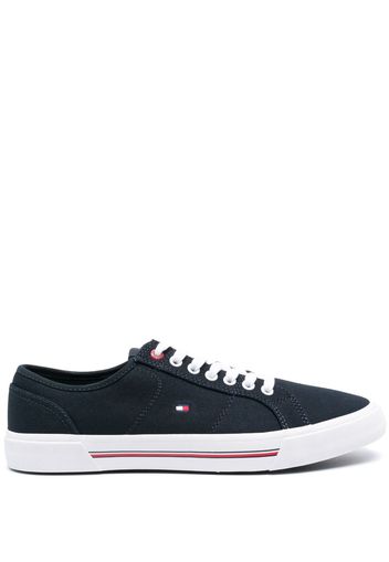 Tommy Hilfiger signature-detail low-top sneakers - Blu