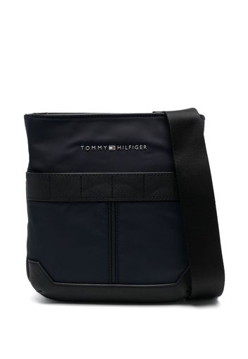 Tommy Hilfiger logo-plaque messenger bag - Blu