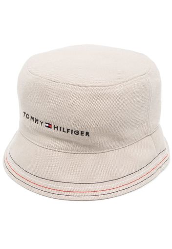 Tommy Hilfiger logo-embroidered bucket hat - Toni neutri