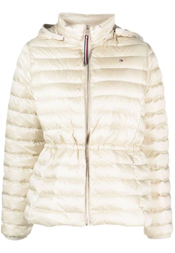 Tommy Hilfiger quilted hooded down-filed jacket - Toni neutri