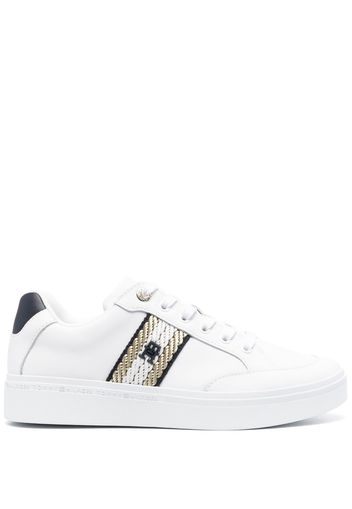 Tommy Hilfiger logo-patch low-top sneakers - Bianco