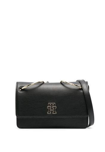 Tommy Hilfiger Borsa a tracolla Chic con placca logo - Nero