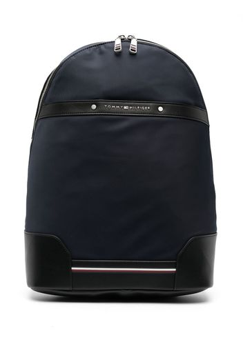 Tommy Hilfiger Central Repreve logo-lettering backpack - Blu