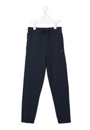Tommy Hilfiger Junior drawstring cotton track pants - Blu
