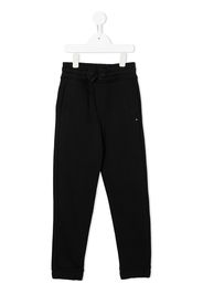 Tommy Hilfiger Junior drawstring cotton track pants - Nero