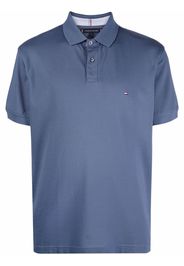 Tommy Hilfiger embroidered logo polo shirt - Blu