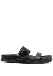 Tommy Hilfiger logo-plaque open-toe 20mm sandals - Nero