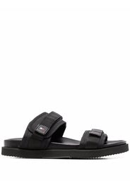 Tommy Hilfiger logo-plaque touch-strap sandals - Nero