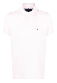 Tommy Hilfiger embroidered-logo polo shirt - Rosa