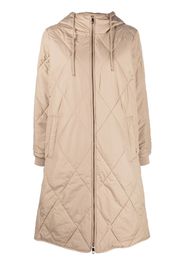 Tommy Hilfiger diamond-quilted hooded coat - Toni neutri