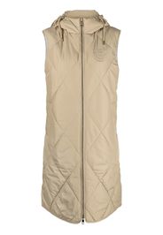 Tommy Hilfiger Sorona quilted long vest - Toni neutri